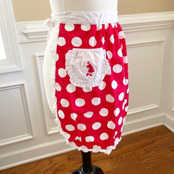 Adult Disney Minnie Mouse Half Apron - Picture 2 of 5